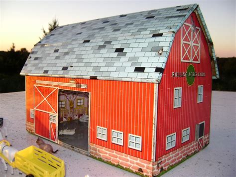 old metal toy farm houses|vintage metal toy barn for sale .